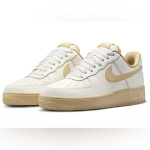 Nike Air Force 1 '07 Low - Women’s 9.5 Men’s 8 - Sail/Sesame - FZ3597-133 - New